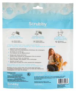 Scrubby No Rinse Pet Wipes